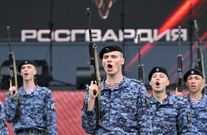 الحرس الوطني الروسي احتجز 107 من المسلحين مشتبه بهم في العام الماضي