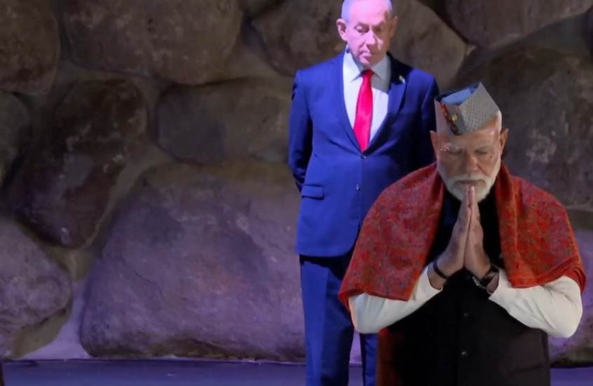 ناريندرا مودي يزور مركز "ياد فاشيم" لضحايا الهولوكوست برفقة نتنياهو