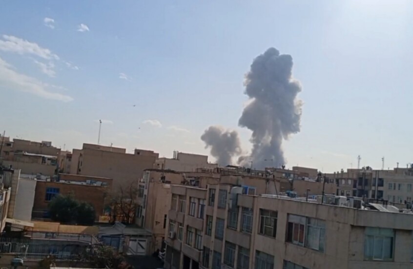 المشاهد الأولى للهجوم الإسرائيلي على طهران