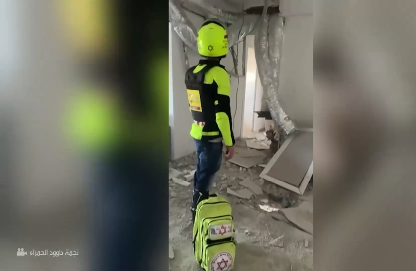 دمار في أحد المنازل شمال إسرائيل خلال الرد الإيراني