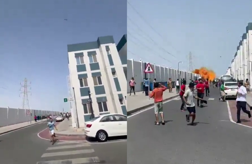 فيديو متداول لتساقط حطام صاروخ على المارّة في قطر