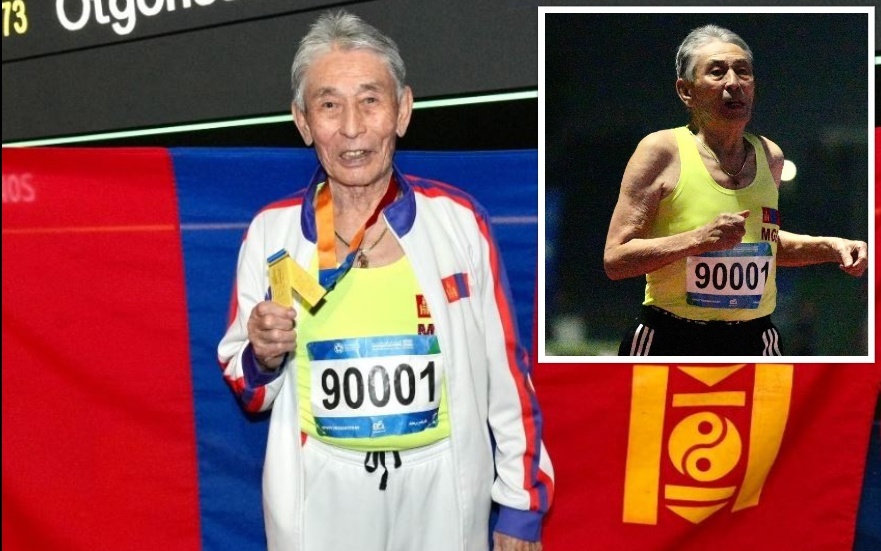 عداء بعمر 91 عاما يتحدى الزمن ويفاجئ الجميع في  ألعاب الماسترز