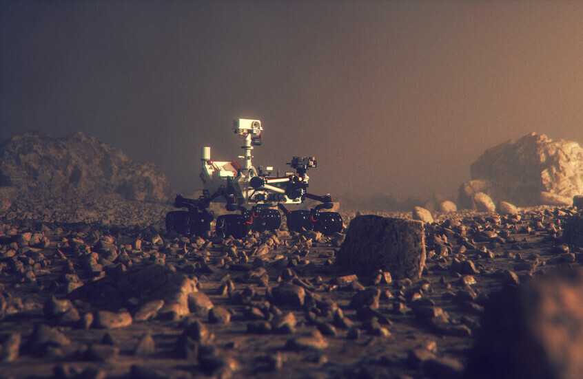 اكتشاف جزيئات عضوية في صخرة مريخية لا تستطيع النيازك تفسيرها