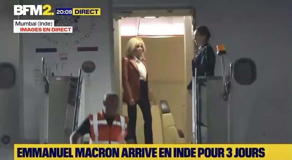 "ماذا حصل هناك بحق الجحيم؟" سياسي فرنسي يسخر من ماكرون وزوجته في الهند