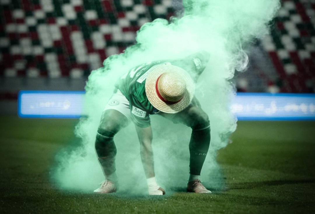 احتفال مثير من خالد الغنام في مباراة الفتح والاتفاق (فيديو)