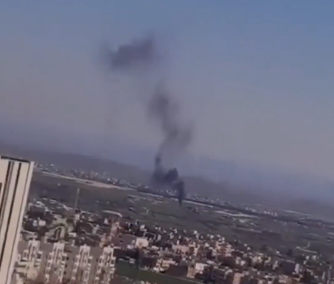 سقوط صاروخ اعتراضي في إربد  شمال الأردن (فيديو)