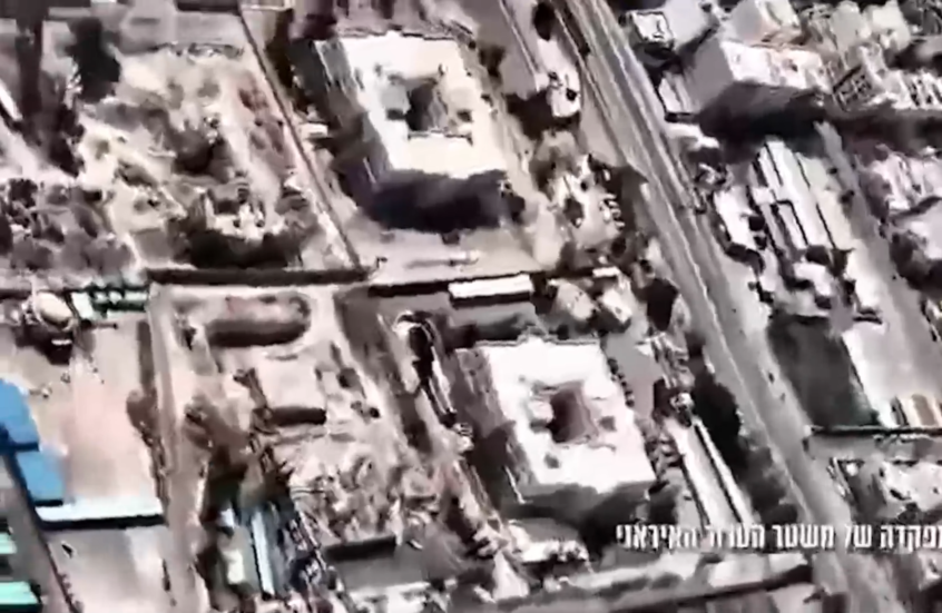 الجيش الإسرائيلي ينشر مشاهد لتدمير مقر القيادة الإيرانية في طهران