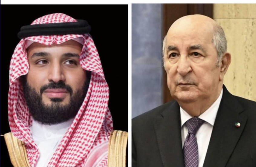 الرئيس تبون يجري اتصالا هاتفيا مع ولي العهد السعودي للاطمئنان على الأوضاع