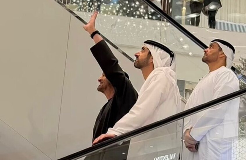 ظهور مفاجئ لرئيس الإمارات بعد صواريخ إيران 