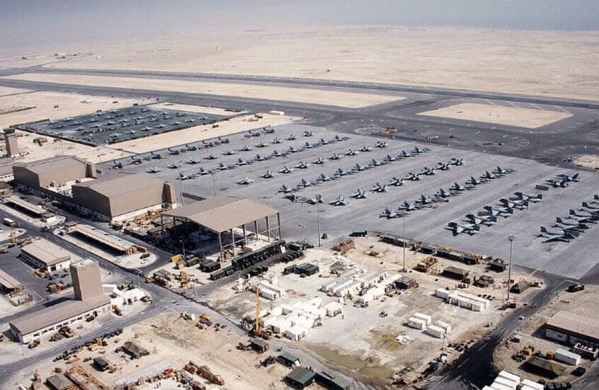 الجيش الإيراني يعلن مهاجمة قاعدة العديد الأمريكية في قطر