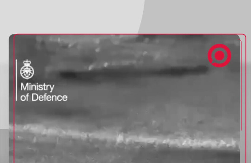 لندن تنشر فيديو اعتراض "تايفون" البريطانية لمسيرة إيرانية فوق الأردن