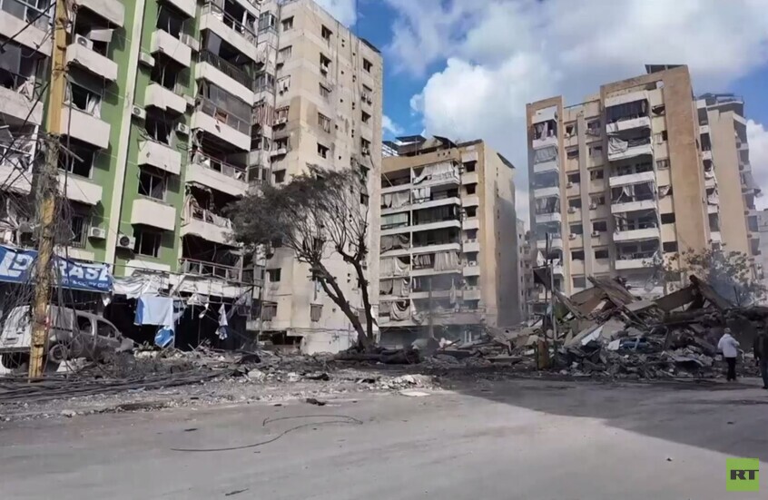 بيروت.. مشاهد حصرية لقناة RT  بعد الضربات الإسرائيلية