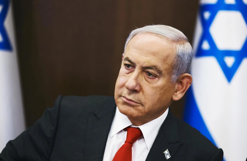 نتنياهو يرمي صور قادة استهدفهم الجيش بالجماميح (فيديو)