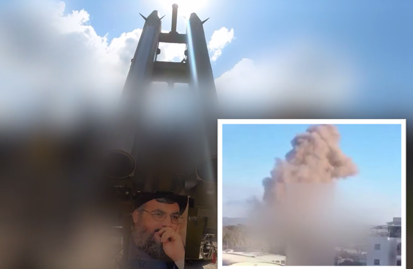 "هلع الجنود وتصاعد دخان كثيف".. "حزب الله" يبث مشاهد استهداف قاعدة إسرائيلية جنوب تل أبيب (فيديو)