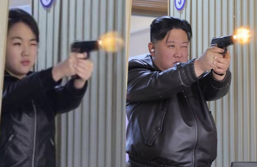 كيم جونغ أون وابنته يختبران مسدسات حديثة في مصنع للذخيرة (صور)