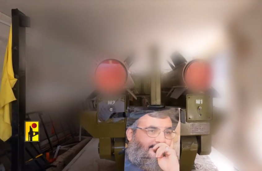 صورة من مقطع فيديو نشره الإعلام الحربي في "حزب الله"