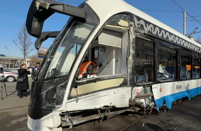 إصابات جراء اصطدام ترامين في موسكو