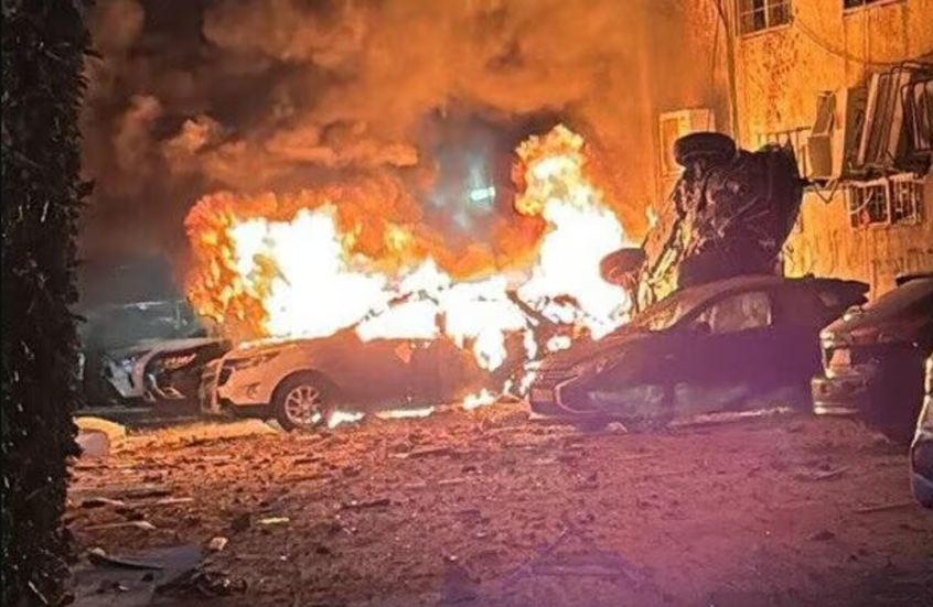 موقع تحطم طائرة مسيرة في حولون