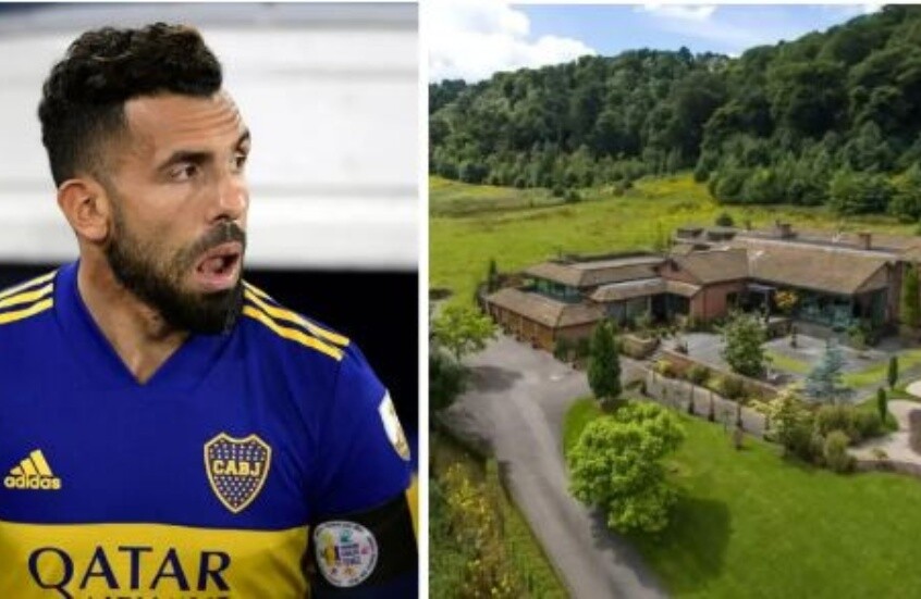 كارلوس تيفيز يستعرض منزله الفخم برفقة نجمي مانشستر السابقين (فيديو)