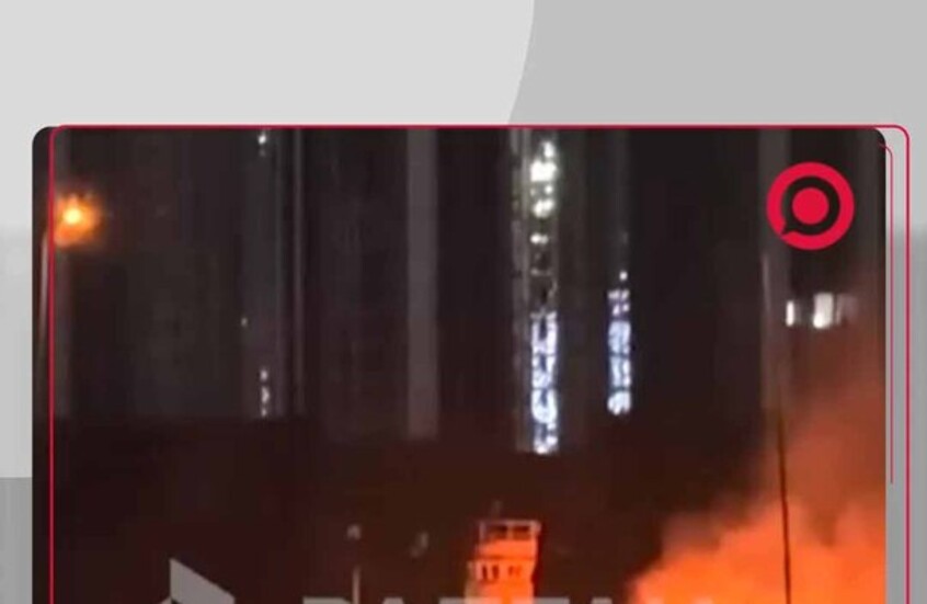 لقطات حصرية لمكان سقوط مسيّرة استهدفت السفارة الأمريكية في بغداد وسط انتشار فرق الإنقاذ