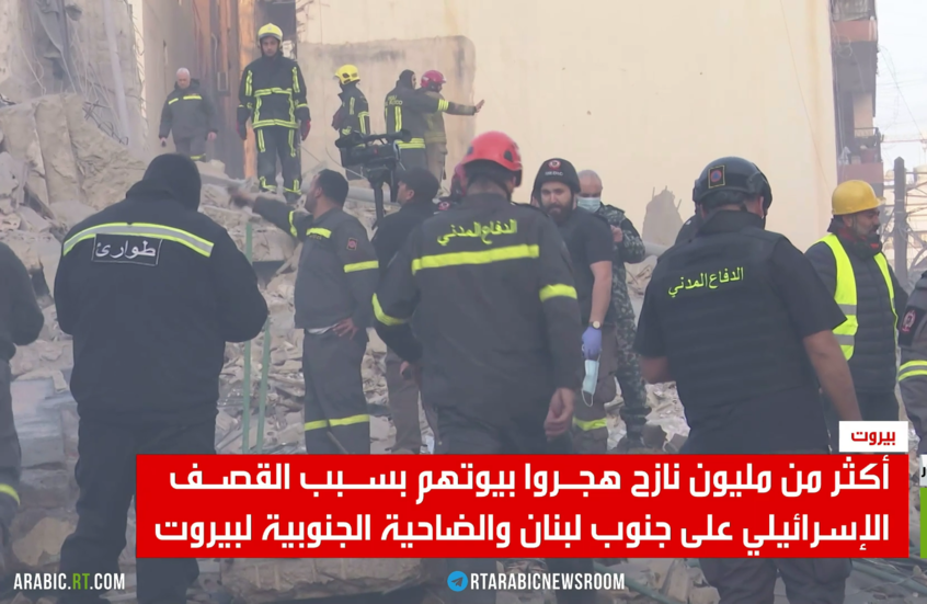 بيروت تتحول إلى مركز لتجمع النازحين