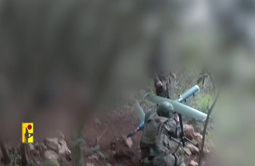 لبنان.."حزب الله" يستهدف "شمشون" الإسرائيلية بمسيرات انقضاضية (فيديو)