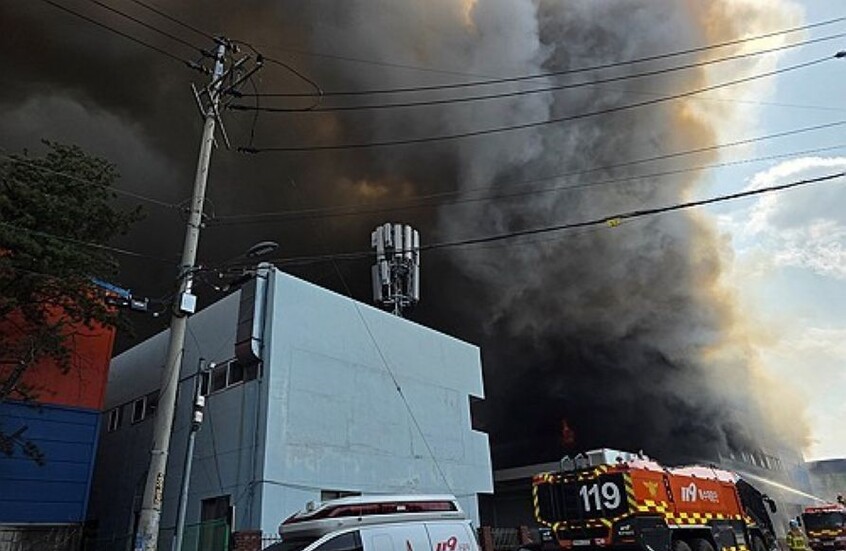 كوريا الجنوبية.. 50 مصابا بحريق اندلع في مصنع لقطع غيار السيارات