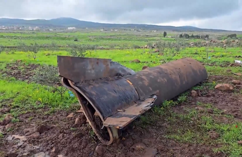 العثور على صاروخ سقط في ريف القنيطرة جنوب سوريا