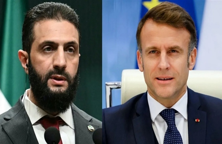 الشرع وماكرون يؤكدان هاتفيا ضرورة احتواء التصعيد في المنطقة