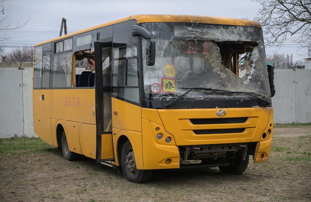 مسيرة أوكرانية تستهدف حافلة تقل تلاميذ مدرسة رياضية في زابوروجيه الروسية