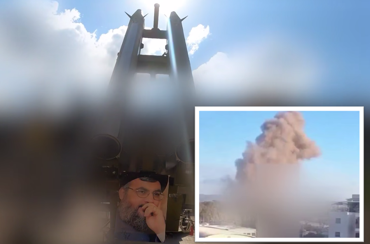 "هلع الجنود وتصاعد دخان كثيف".. "حزب الله" يبث مشاهد استهداف قاعدة إسرائيلية جنوب تل أبيب (فيديو)