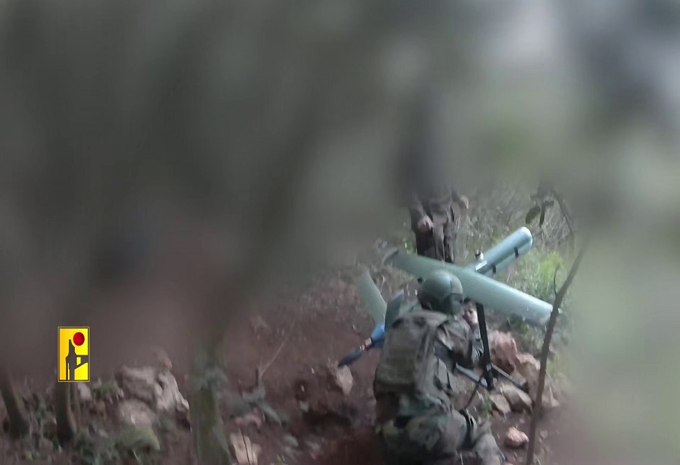 لبنان.."حزب الله" يستهدف "شمشون" الإسرائيلية بمسيرات انقضاضية (فيديو)