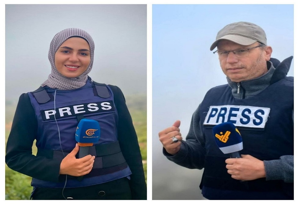 الميادين والمنار تنعيان المراسلين فاطمة فتوني وعلي شعيب إثر استهدافهما بغارة إسرائيلية في جنوب لبنان