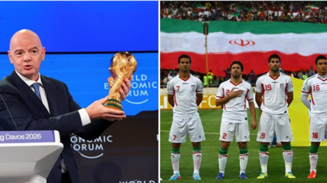 تحت أنظار إنفانتينو.. لاعبو منتخب إيران يحتجون بطريقة خاصة قبل مباراتهم ضد كوستاريكا