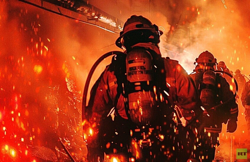 مكافحو النيران في دونباس