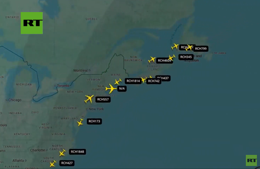 بالفيديو.. جسر جوي ضخم من البنتاغون يربط الولايات المتحدة بالشرق الأوسط
