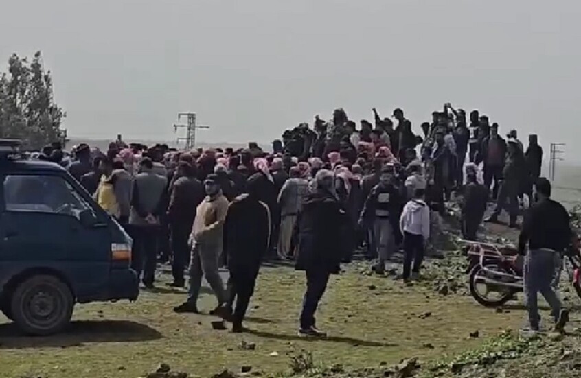 تشييع شاب سوري في ريف القنيطرة قتلته القوات الإسرائيلية