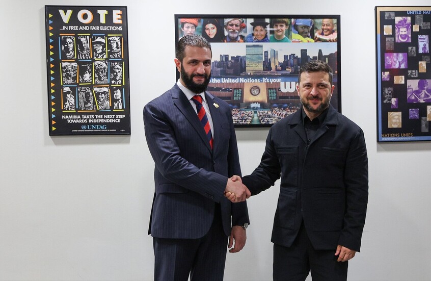 مصدران سوريان: زيلينسكي يصل إلى سوريا لإجراء محادثات مع الشرع