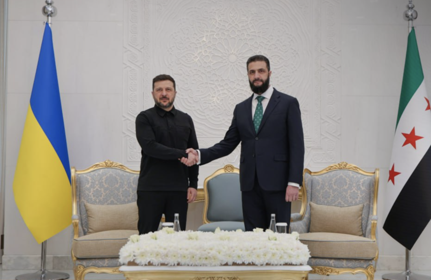 الرئيس السوري يبحث مع زيلينسكي في دمشق تعزيز التعاون وأمن الإمدادات الغذائية