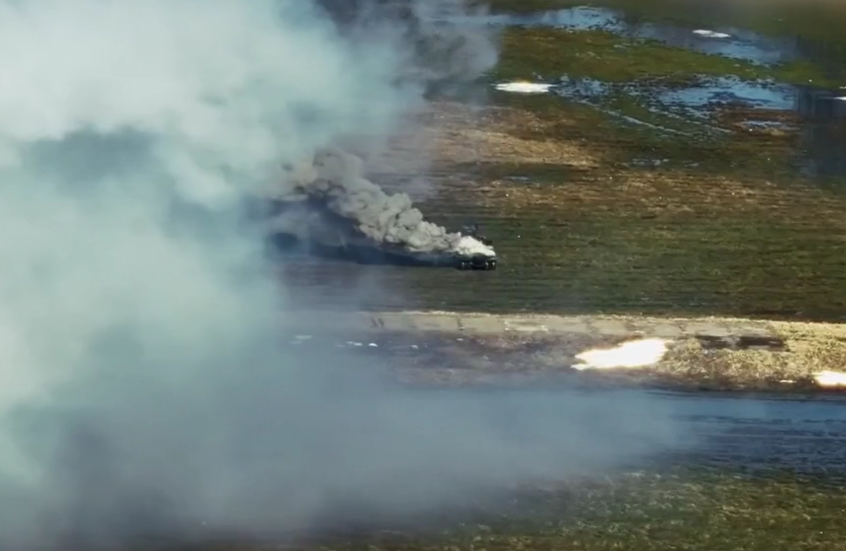 روسيا تختبر منظومتها الروبوتية العسكرية للتمويه الدخاني (فيديو)