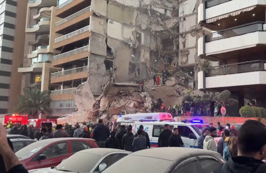 غارة إسرائيلية جديدة تمحو مباني سكنية وسط بيروت