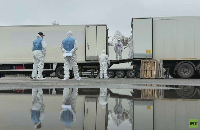 روسيا تسلم أوكرانيا 1000 جثة لعسكريين قتلى من القوات المسلحة الأوكرانية (فيديو)