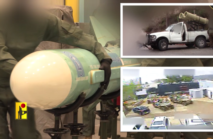 "استهداف بارجة حربية وتجمعات وآليات وبنى عسكرية"..مشاهد من عمليات "حزب الله" ضد إسرائيل (فيديوهات)