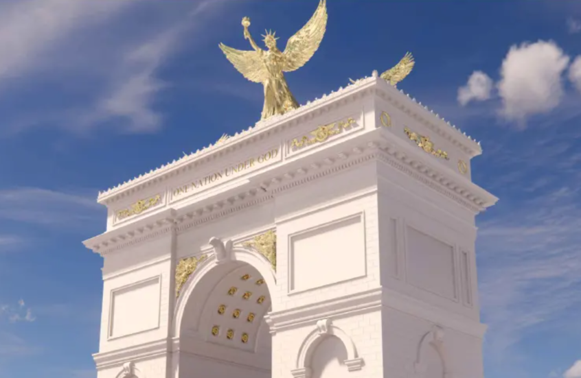 إدارة ترامب تكشف عن "قوس النصر"  (صور)