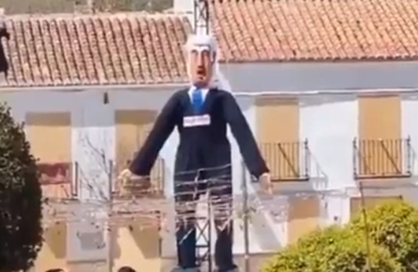 تفجير دمية نتنياهو في إسبانيا يثير غضب إسرائيل (فيديو)