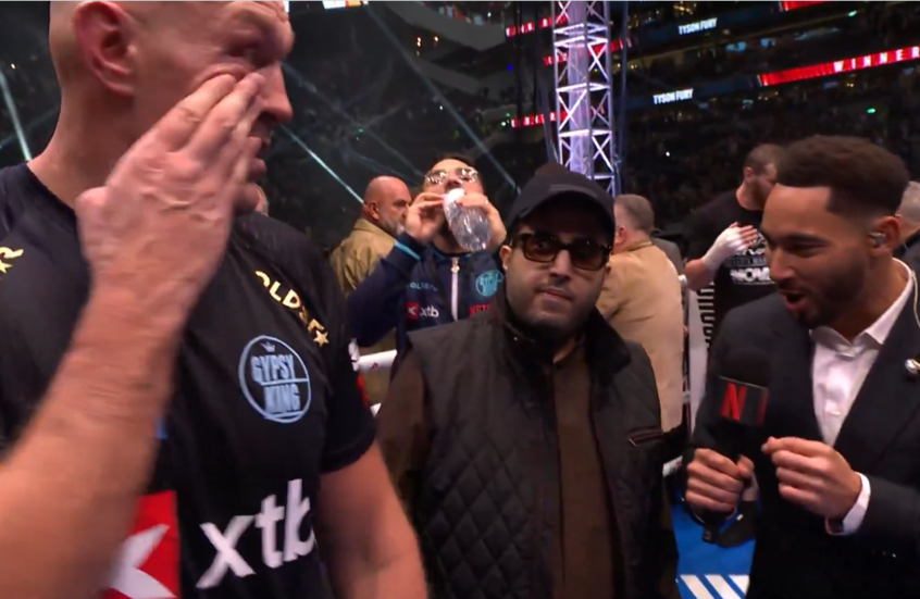 تركي آل الشيخ يشعل الأجواء بين الملاكمين تايسون فيوري وجوشوا (فيديو)