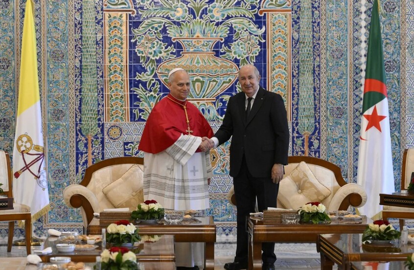 تبون: أدعو مع البابا ليو بالأمن والأمان لمنطقة الخليج ولبنان لتجاوز الظلم والعدوان