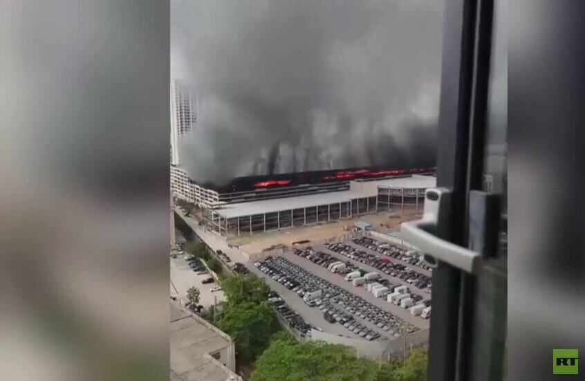 الصين.. اندلاع حريق كبير في مبنى مصنع شركة "بي واي دي" بمدينة شنتشن