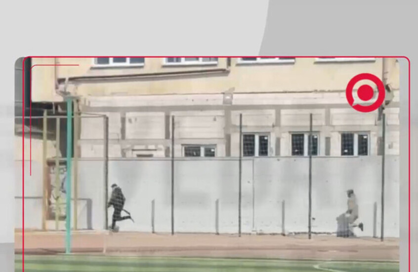 أوكراني يهرب بطريقة هوليوودية من صيادي زيلينسكي في مشهد مثير