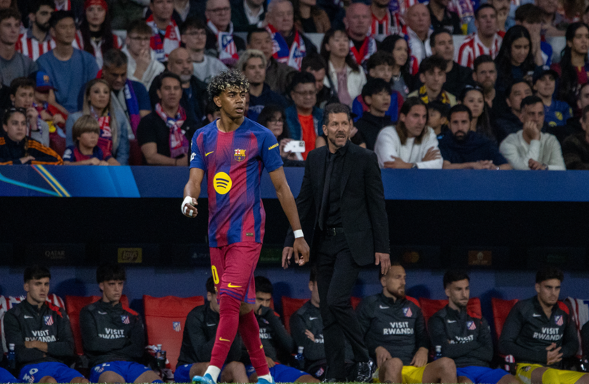 لامين جمال يوجه رسالة مؤثرة بعد إقصاء برشلونة من دوري أبطال أوروبا